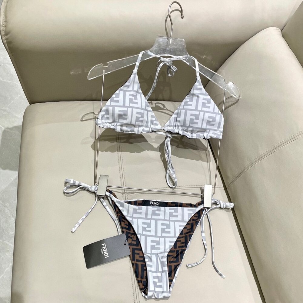 Fendi Reversible Ff Monogram Triangle Bikini Set - image 2